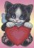Котик с сердцем А6-Д-075