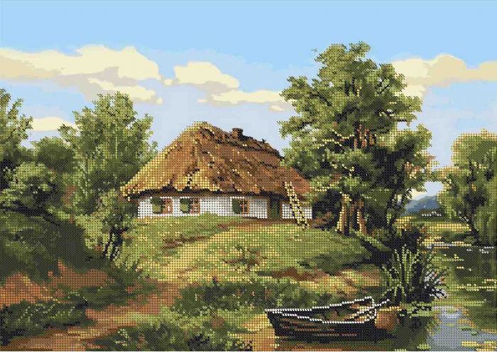 Деревенский пейзаж А3-К-612