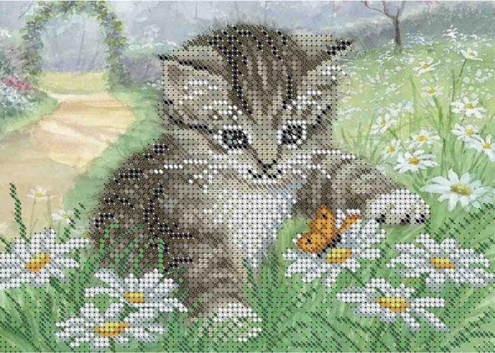 Котенок с бабочкой А5-Д-569